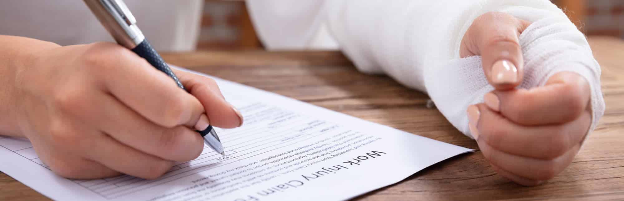 photo of injured employee